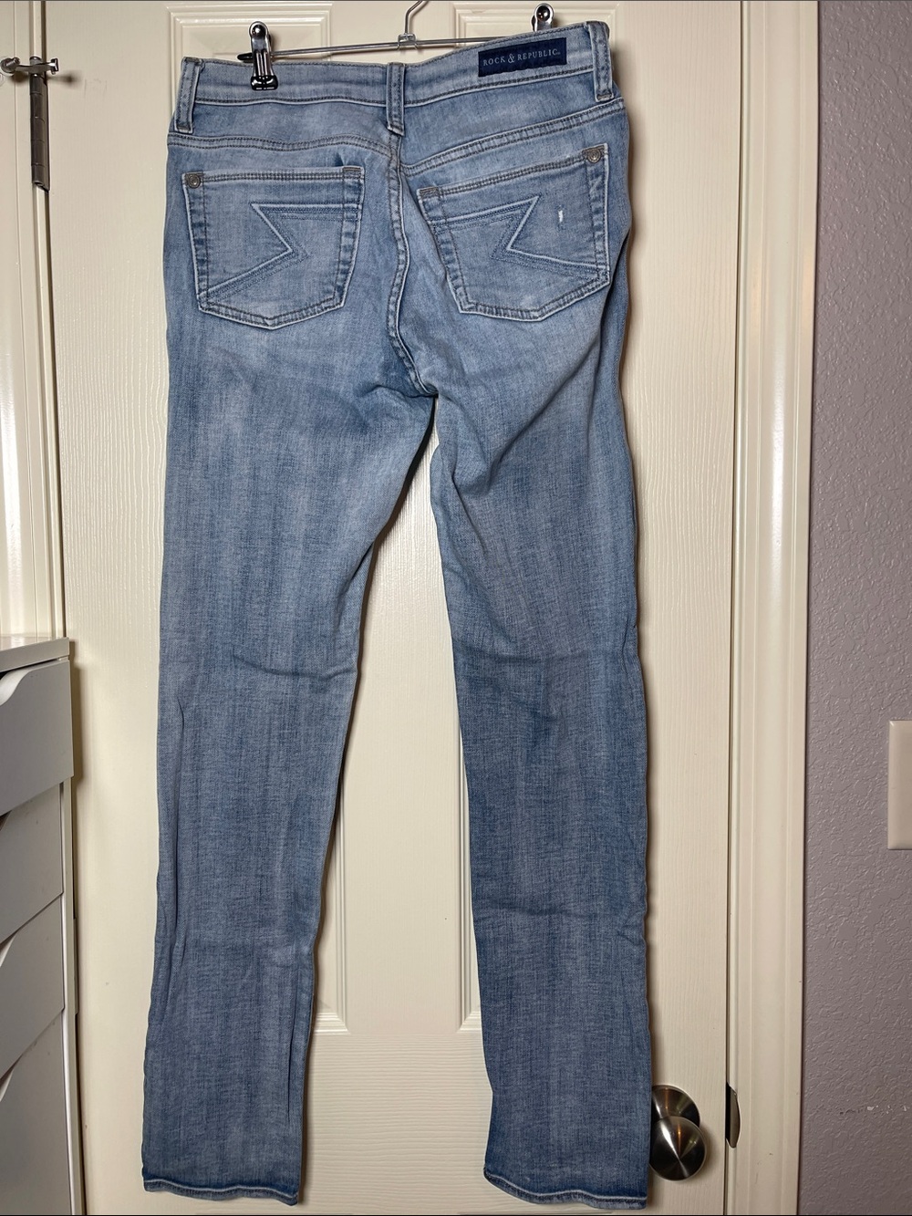Rock & Republic Light Blue Straight Leg Jeans